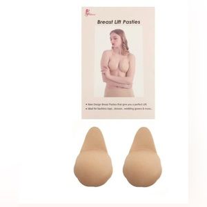 FABRIC BREAST LIFT PASTIES Beige‎ Color